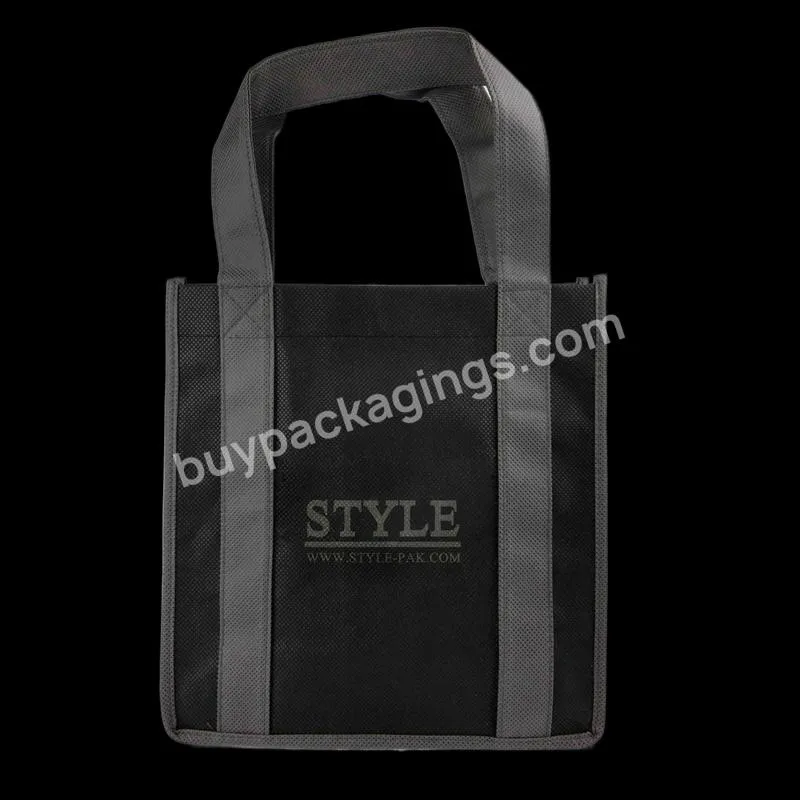 Einkaufstasche Red Black High Quality Strong Eco-friendly Recycle Reusable Promotional Die Cut Handle Pp Non Woven Shopping Bag