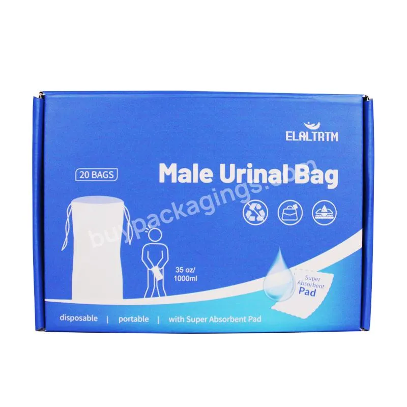 Elaltrtm Pocket Mobile Male Urine Collection Device Comprised Of A Plastic Bag Filled With A Gelling - Buy Male Urinal Bags,Pee Bags,Plastic Urine Bag.