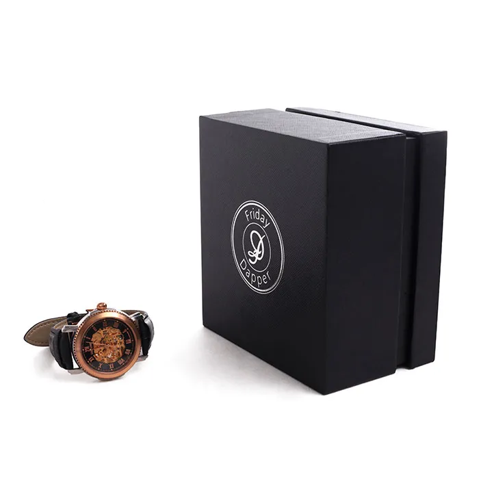 Elegant cardboard paper luxury watch box for watch packing