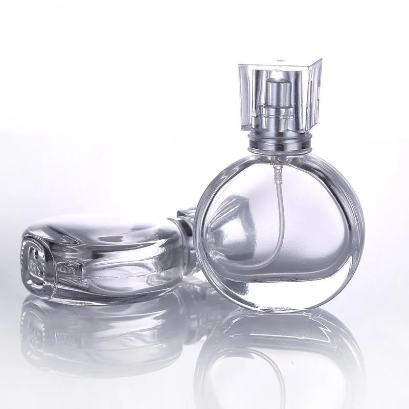 Empty 20ML 25ML 50ML Round Bottle Perfume Glass Manufacturer Perfume Bottle With Aluminum Spray