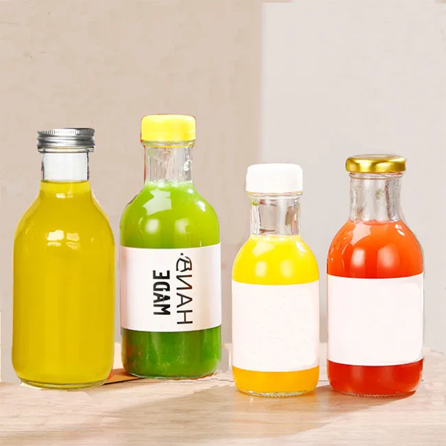 Empty 500ml Beverage Glass Bottles 250mll Fruit Juice Glass Bottle In Stock