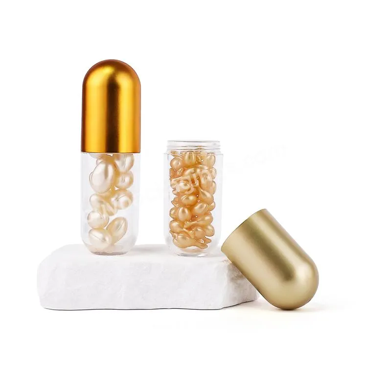 Empty 50ml 80ml 100ml 55ml 75ml Clear Container Medicine Vitamin Capsule Supplements Plastic Pet Soft Capsule Pill Bottles