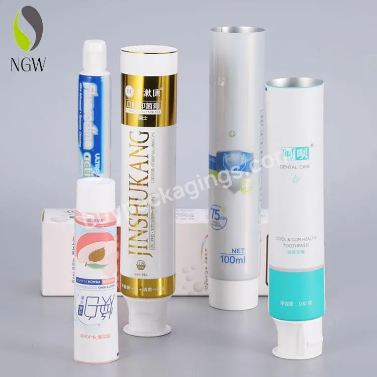 Empty Aluminum Plastic Tube Extrusion Tube Custom Printing Logo Soft Toothpaste Tube Packaging Manufacturer