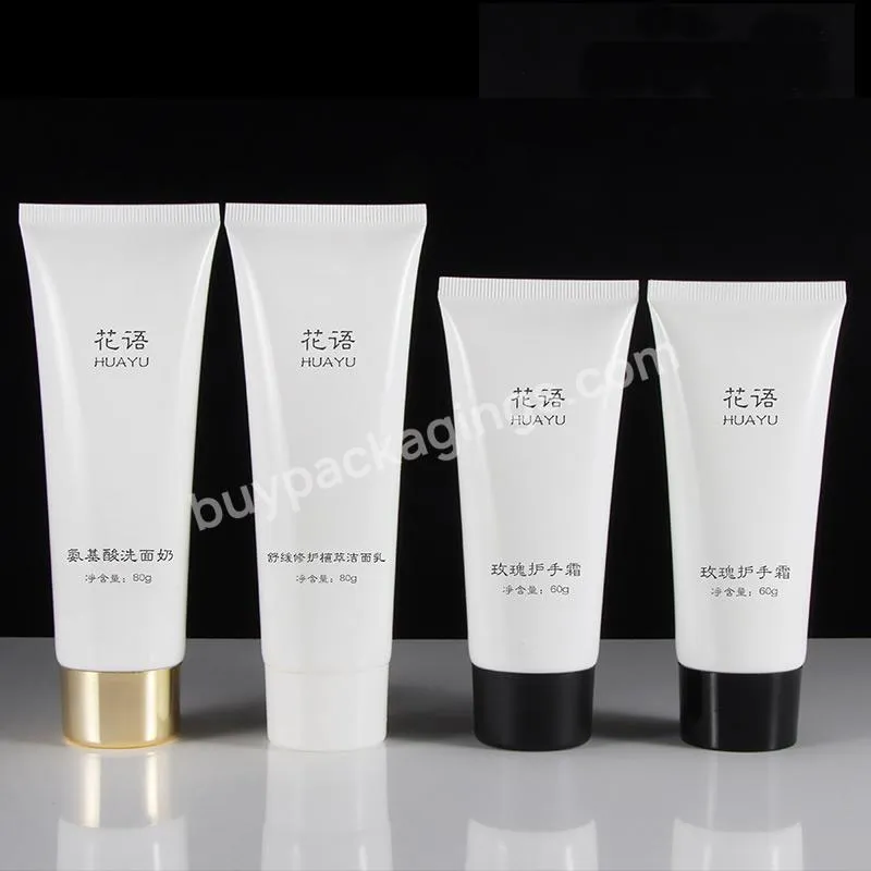 Empty Plastic Tube Shower Gel Hand Cream Squeeze Tube Cosmetic Empty Facial Cleanser Custom Printing Logo Packaging Tube