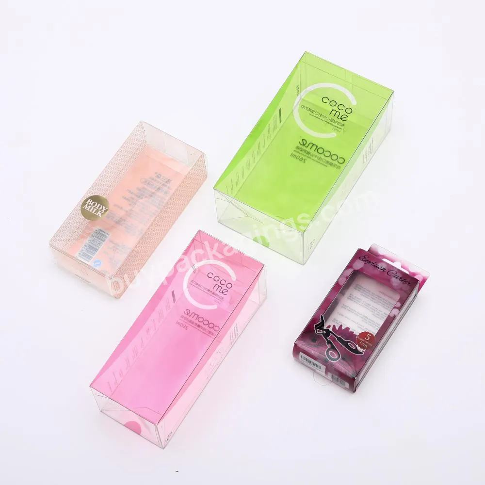 environmental protection transparent custom logo New design square plastic gift box