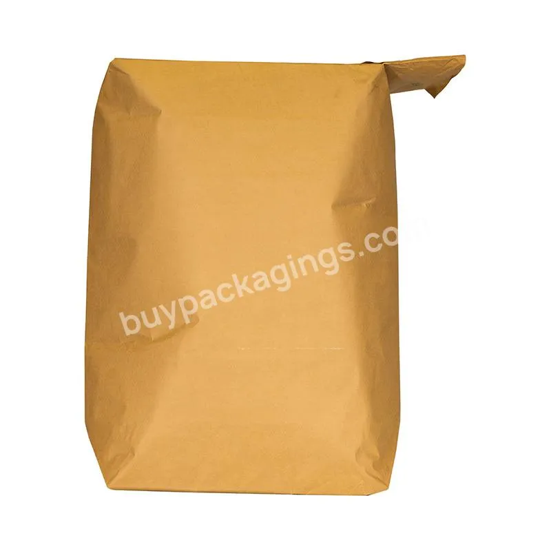 Environmentally Friendly And Sustainable 25kg 20kg 50kg Kraft Paper Valve Bag For Cement Clay Gypsum Plaster Mortar Powder