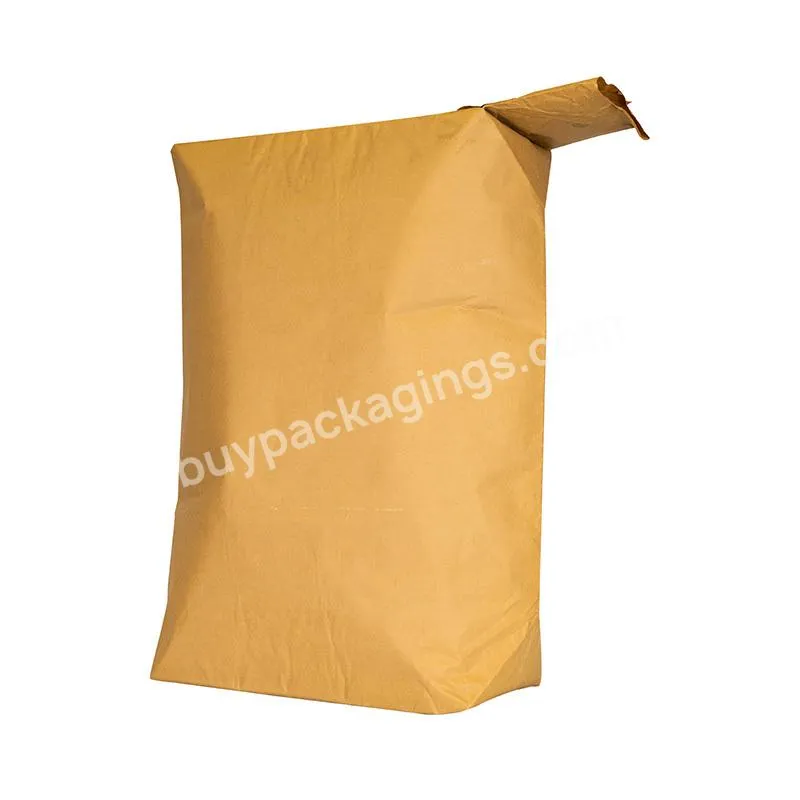 Environmentally Friendly And Sustainable 25kg 20kg 50kg Kraft Paper Valve Bag For Cement Clay Gypsum Plaster Mortar Powder