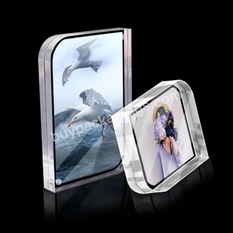 European-style Strong Magnetic Acrylic Photo Frame Transparent Desktop Set Creative Diy Picture Frame