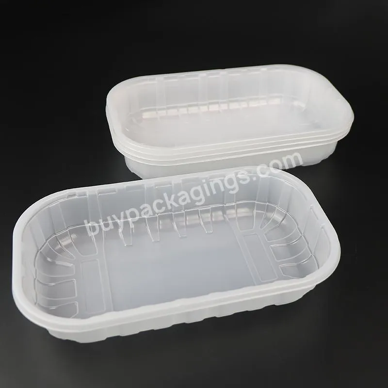 Evoh Microwave Disposable Plastic Pp Food Tray,Eco-friendly Food Grade Plastic Container For Meat Food Packaging