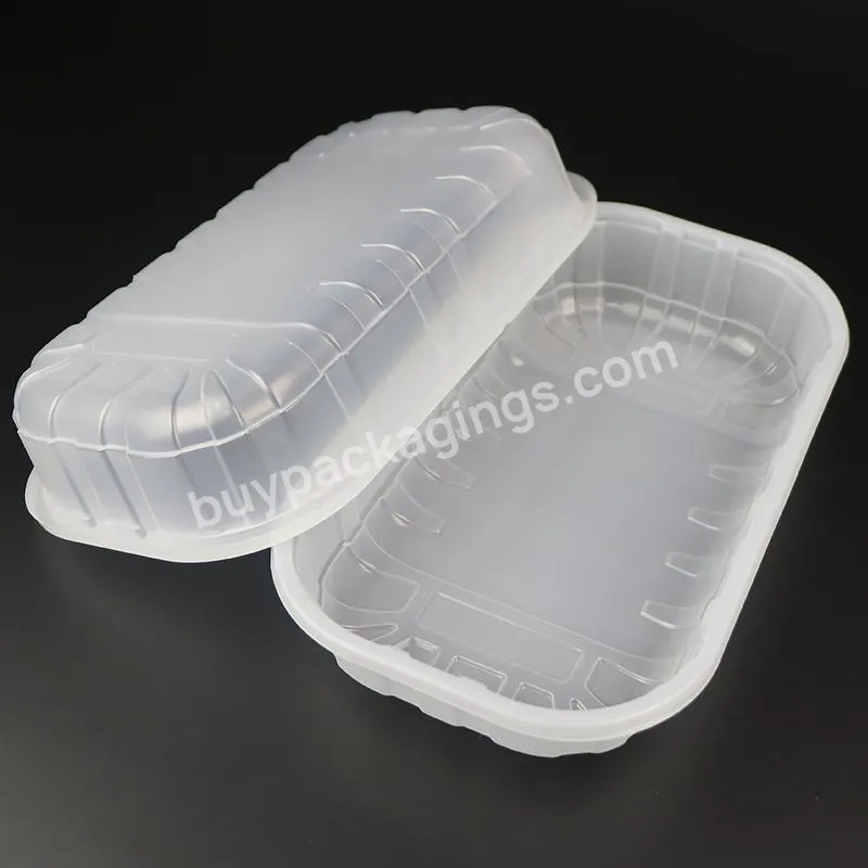 Evoh Microwave Disposable Plastic Pp Food Tray,Eco-friendly Food Grade Plastic Container For Meat Food Packaging