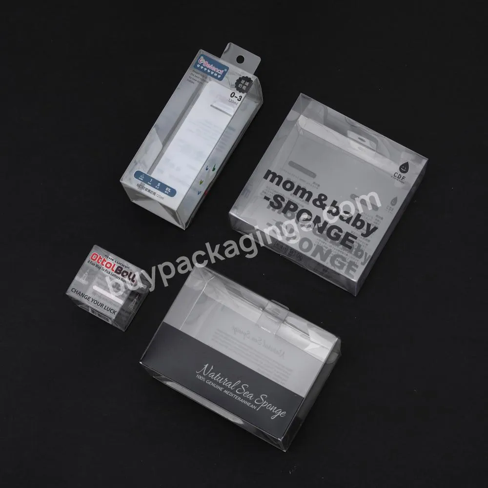 Experienced Source Factory Direct Selling Small Clear Gift Box PVC Packaging Box