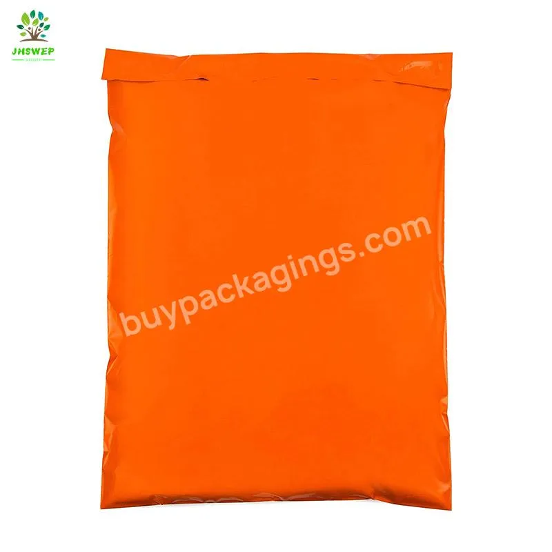 Express Self Adhesive Orange Color Plastic Poly Clothing Packaging Shipping Courier Mailing Bag Envelopes