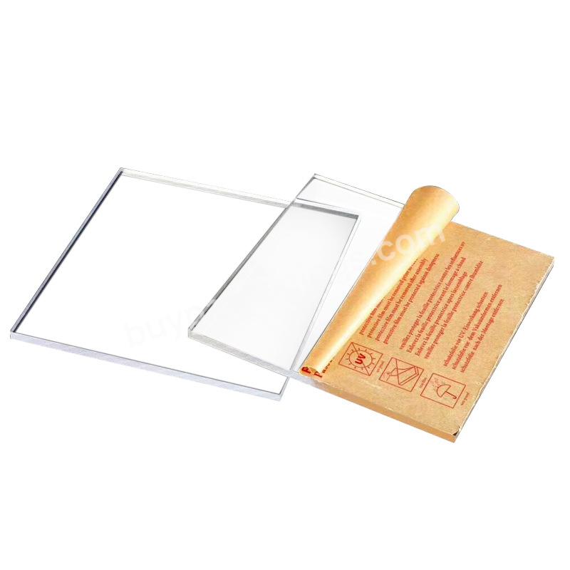 Factory Custom 1mm Acrilico Laser Cutting Clear Acrylic Sheet Plastic Boards Transparent Acrylic Sheet