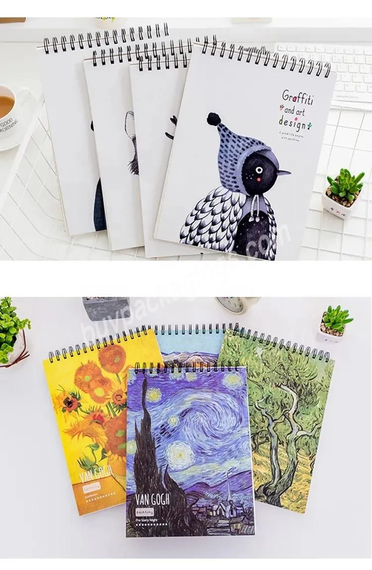 Factory Customized Plain Paper Notebooks Memo Sketchbook For Drawing Journal Book Printing