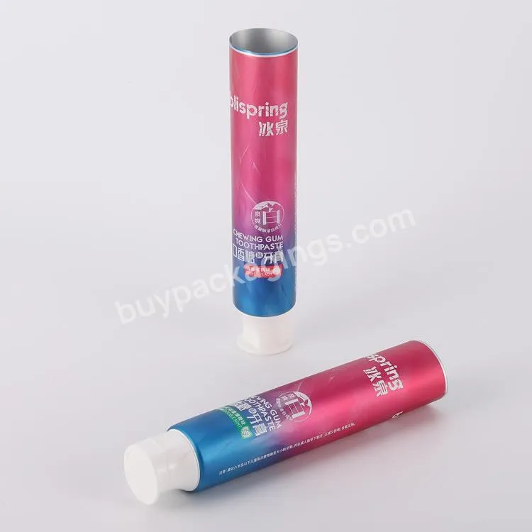 Factory Customized Wholesale Container Soft Plastic Tube Squeeze Toothpaste Packaging Aluminium Plastic Tube 100ml120ml140ml