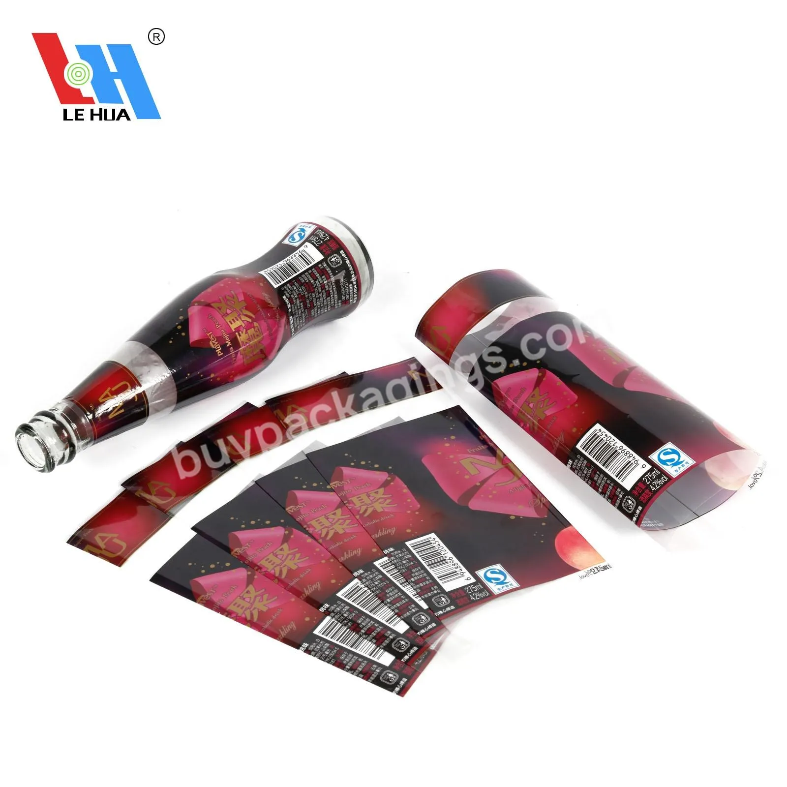 Factory Direct Customized Pvc Pet Ops Heat Shrink Sleeve Label For Fruit Wine Bottle