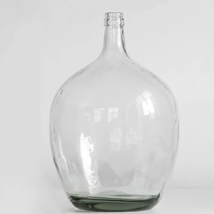 Factory Direct Sale Home Creative Decorations Green Plant Arrangement Large Size Cheap Price Glass Vase