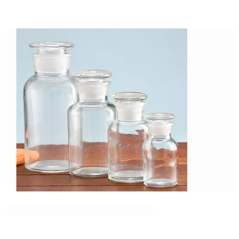 Factory Direct Sale Large Caliber Reagent For Laboratory Packaging Multiple Capacity Glass Bottle