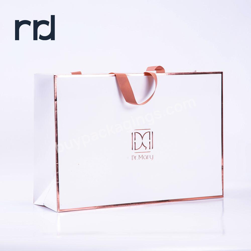 Factory Direct Sales Eco Friendly Fancy White Holiday Birthday Party Paper Gift Bag