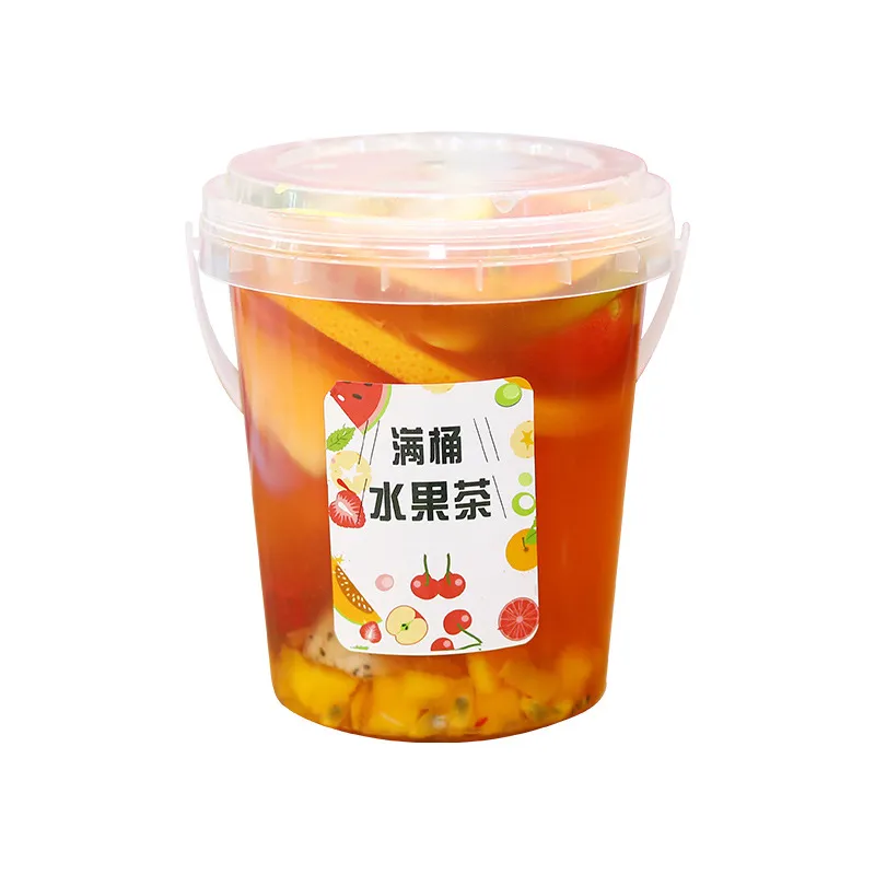 Factory Directly Supplies Fruit Bucket High Quality PET Material  1000ml Beverage Plastic Bottle