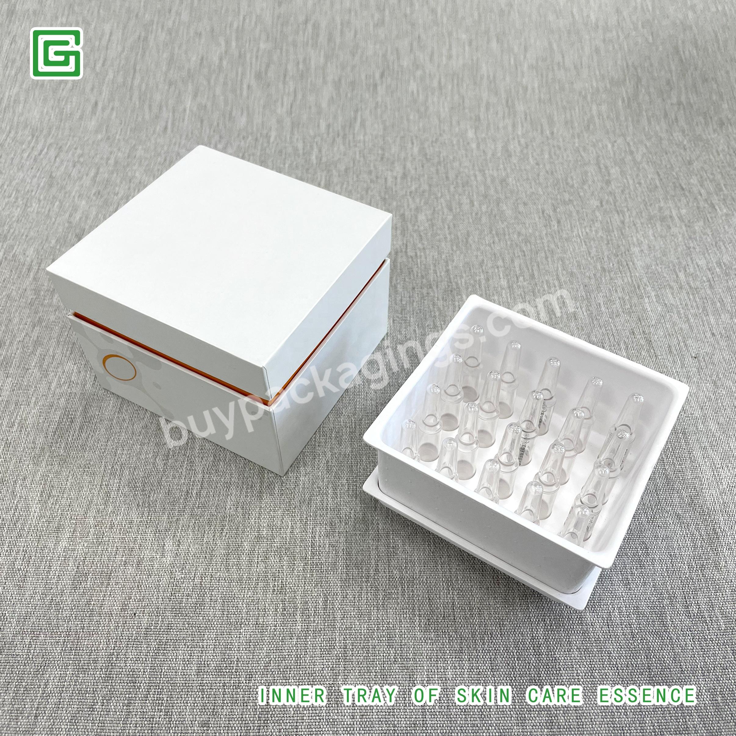 Factory Directly Supply Custom Cosmetic Inner Tray Molded Pulp Packaging For Skin Care Essence