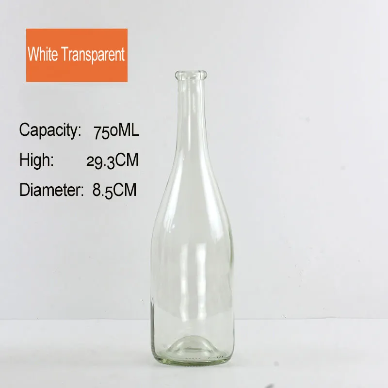 Factory Green Beer Wine Bottle Empty Beverage Fruit 750ml Wine Glass Bottle