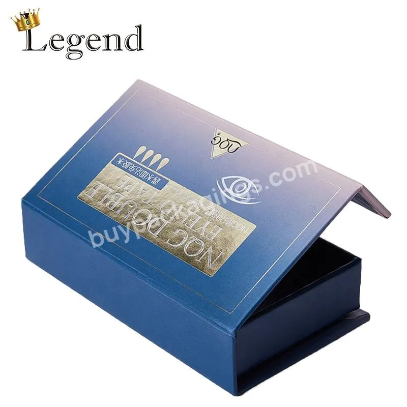 Factory Luxury OEM Logo Printing Magnetic Eyelash Boxes with Mirror Empty Cardboard Packaging Custom Lash Box