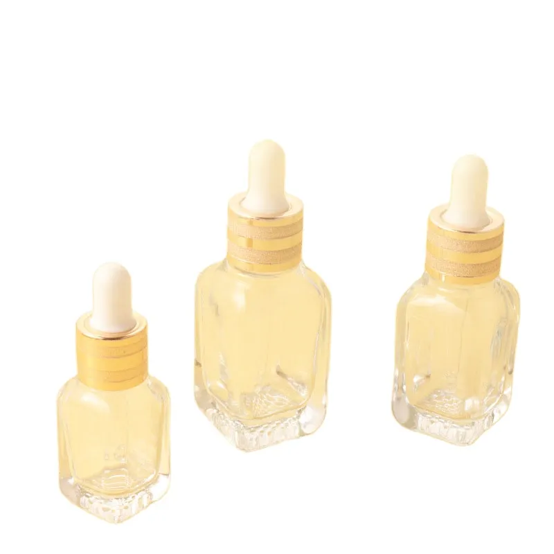 Factory Manufacture Directly Supplier Low Price 10ml 20ml 30ml Grid Bottom Glass Material Essential Oil Bottle