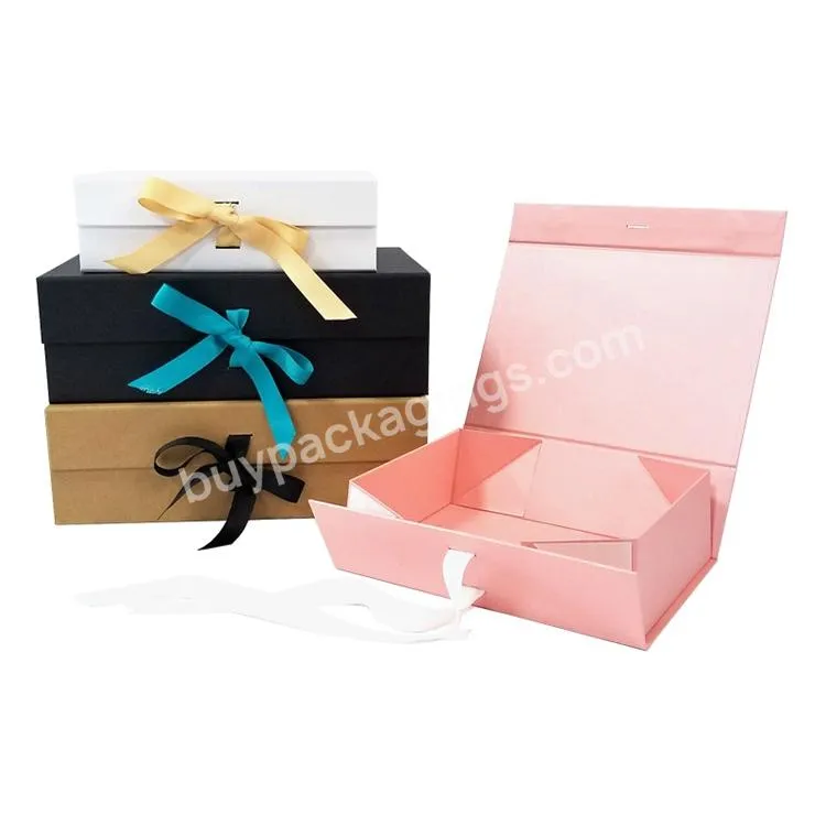 Factory Packaging Boxes Custom Logo Luxury Boxes Clothing Magnetic Pink
