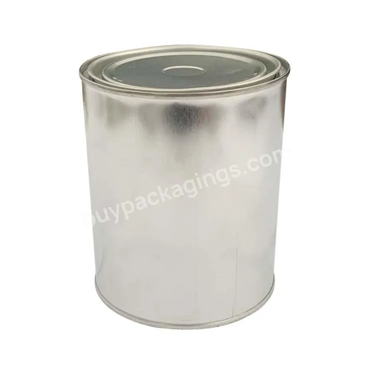 Factory Price 0.8l Round Paint Metal Tin Can With Lid For Paint Packaging