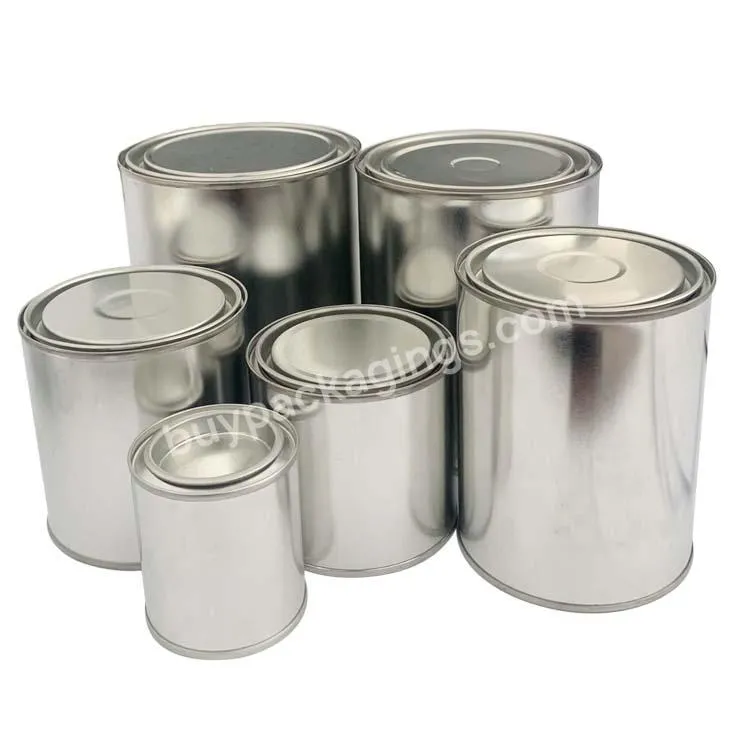 Factory Price 370ml Empty Tin Can Round Can With Lever Lid For Painting Packaging