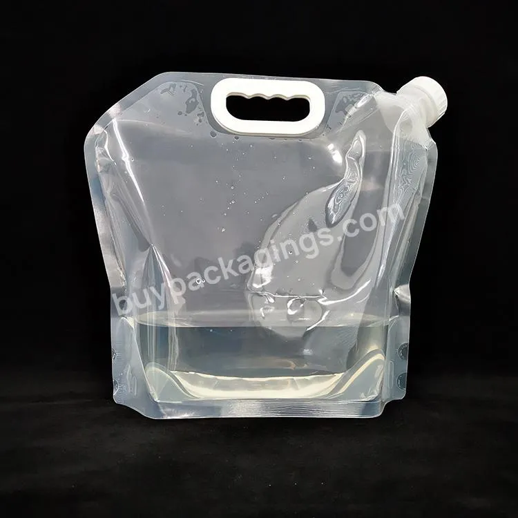 Factory Price 5l Clear Foldable Drinking Water Bag With Carabiner For Climbing