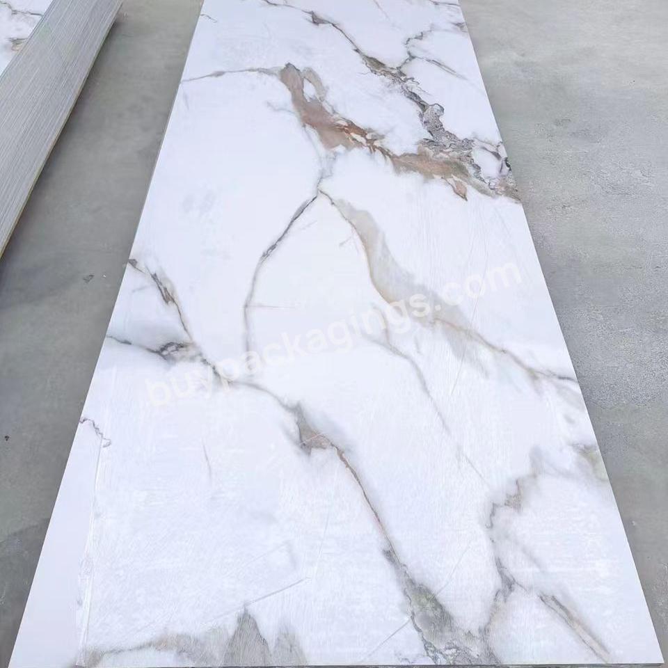 Factory Price Custom High Gloss Marble Uv Sheet 1220*2440*3mm Pvc Board Waterproof Panel For Interior Decoration