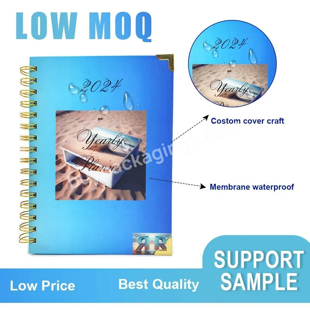 Factory Price Custom Notebook Planner 100 Gsm Inner Notebook Custom Planner Printing 2023 A5 Planner Notebook