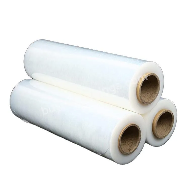 Factory Price Customized Size Pallet Polyolefin Lldpe Cast Hand Roll Wrapping Goods Transparent Packing Plastic Stretch Film