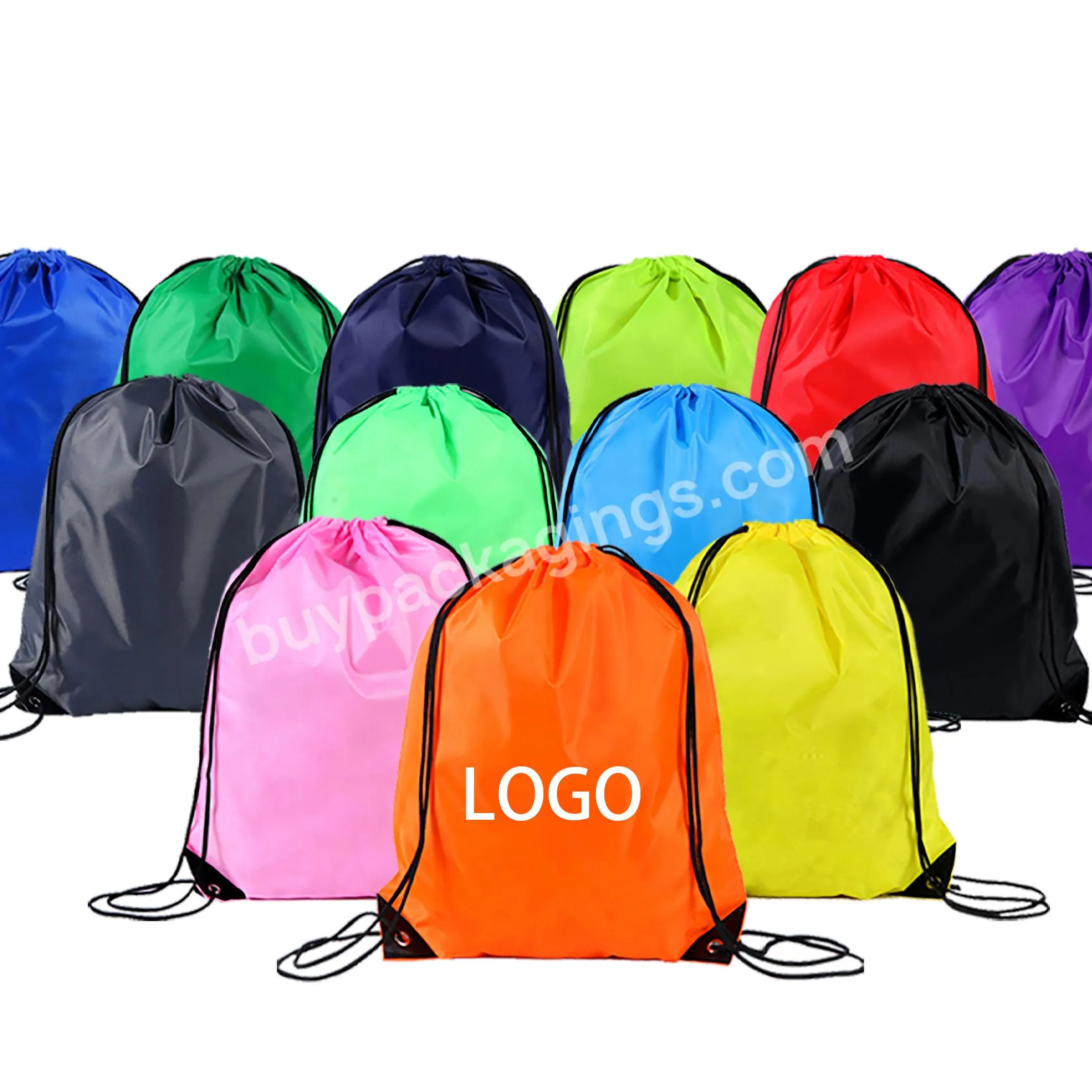 Factory Price Gym Sports Custom Logo Custom Logo Promotional Printing Drawstring Sport Backpack Poly Drawstring Bag - Buy Polyester Drawstring Bag,Drawstring Bag,Polyester Backpack Bags.