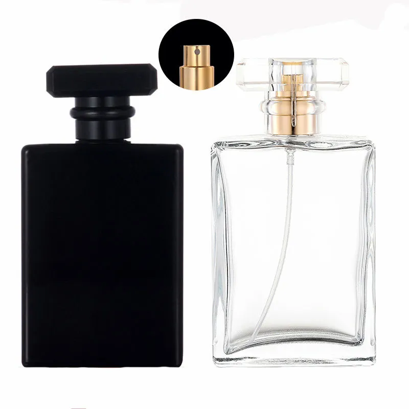 Factory price Luxury Round Cylinder Clear High Quality Spray Glass Perfume Bottle