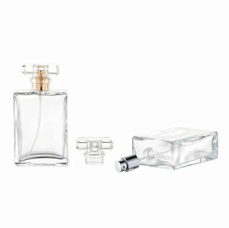 Factory price Luxury Round Cylinder Clear High Quality Spray Glass Perfume Bottle