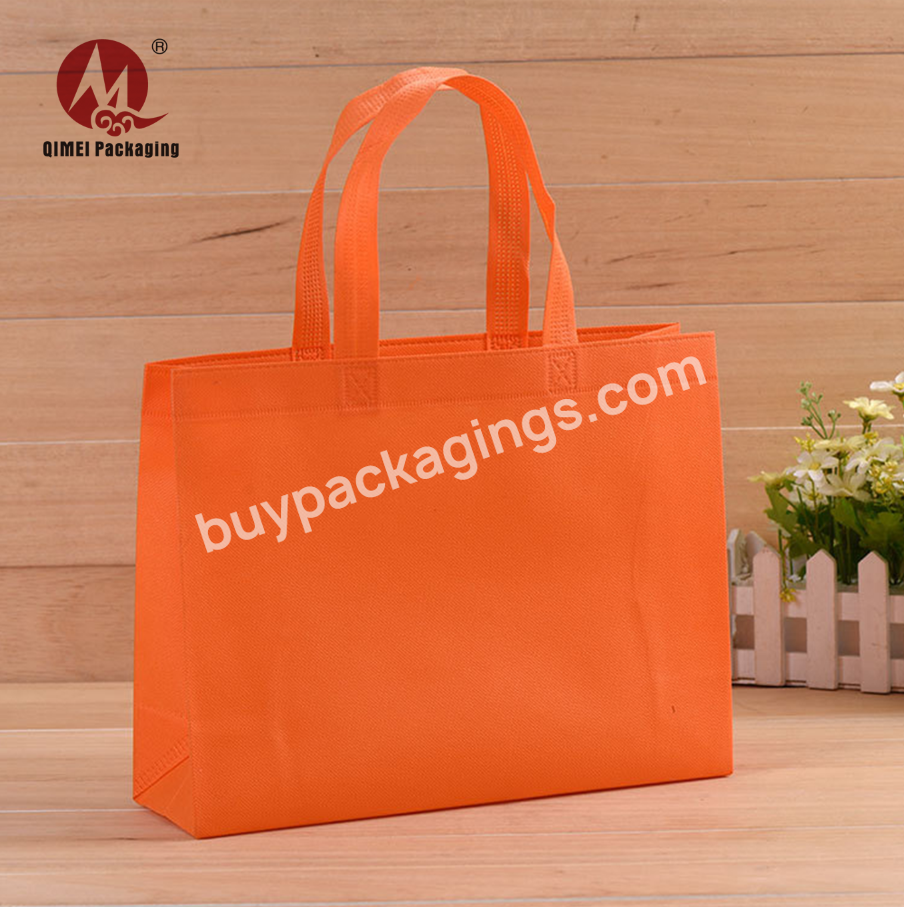 Factory Price Pp Raw Material Fabric Drawstring Laminated Non-woven Tote Bag For Shopping