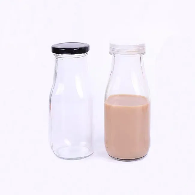 Factory Produced Wholesale Packaging 100Ml 200Ml 250ML500ML Glass Milk Bottle