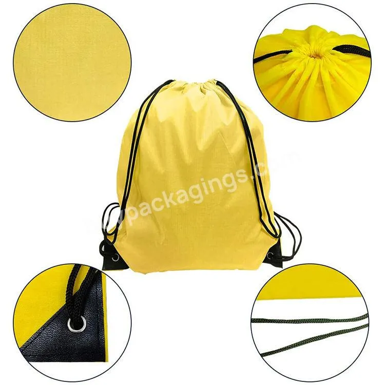 Factory Promotional Custom Logo Sports Polyester Drawstring Bag Printing Draw String Bag