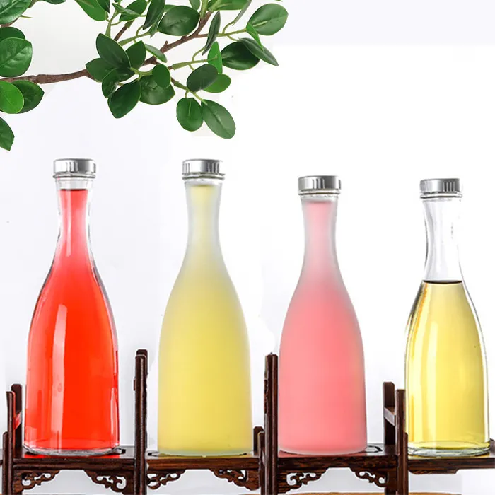 Factory Provided Empty 200ml 500ml 750ml Super Flint Glass Wine Bottle Liquor Vodka Bottle With Screw Sealing Cap