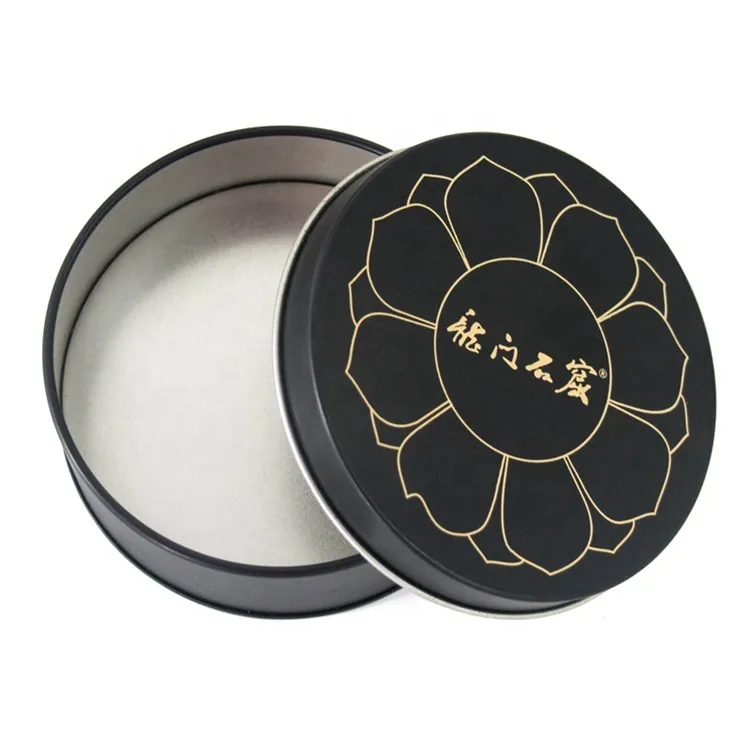 Factory small top gift tea face scream key chain mini box tin candle jars round empty tin cans