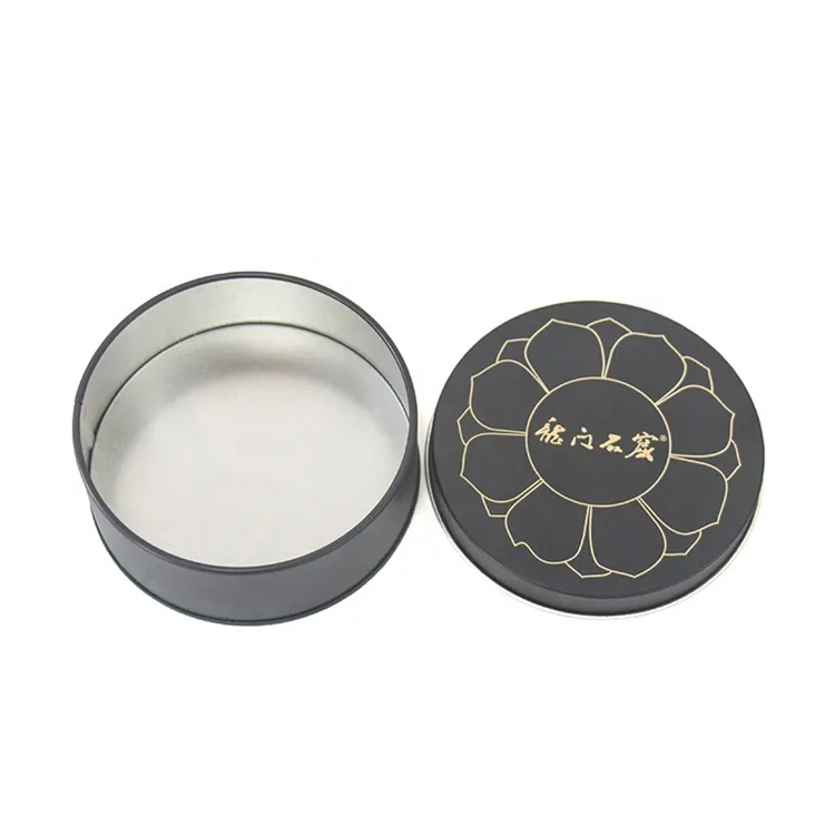 Factory small top gift tea face scream key chain mini box tin candle jars round empty tin cans