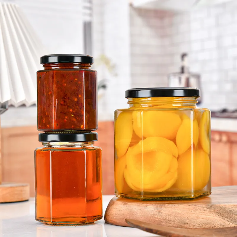 Factory Square honey pickles bottle beancurd bottle jar jam sauce glass bottle Price