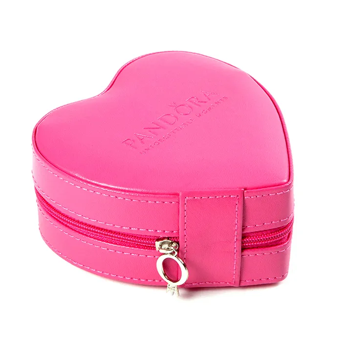 Factory Wholesale Customization Heart-Shape Leather Jewelry Boxes