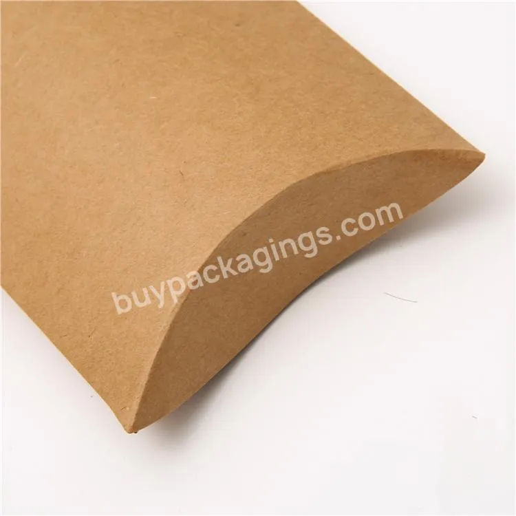 Factory Wholesale Customized Kraft Paper Pillow Packaging Gift Box
