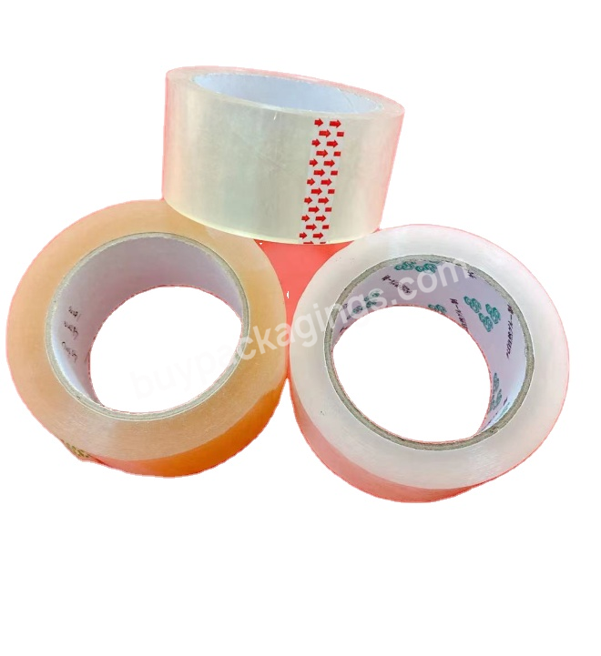 Factory Wholesale Self Adhesive Tape Bopp Jumbo Roll Cintas Adhesiva Transparent Clear Brown Packing Tape For Sealing Carton