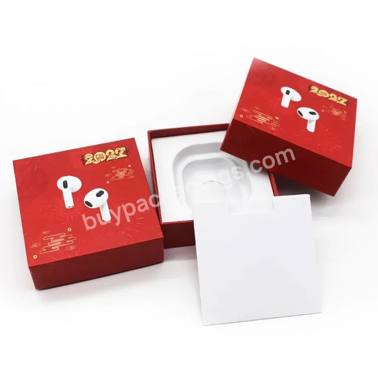 Fancy Custom Plain Bluetooth Earphone Drawer Paper Packaging Box Packaging