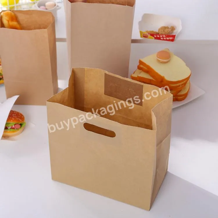 Fancy Design Craft Bamboo Food Gift Delivery Paper Bags For Drinks